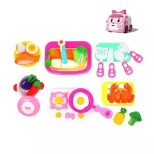 쿠쿠토이즈 엠버의 셰프놀이썰기 세트 키친 주방 소꿉 역할 장난감 음식모형