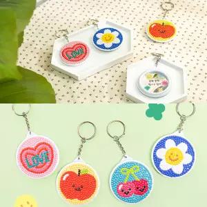 거울키링제작 보석십자수키링만들기 가방열쇠고리부자재 아크릴굿즈차키 악세사리비즈(10개입)배송비X