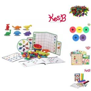 (캐스B)튼튼 창의놀이공룡수세기(2298)/공부/장난감/숫자/교구/놀이/어린이/수/수학/학습/블럭/완구/유치원