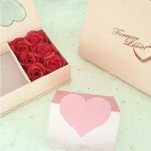 (이거찜) 장미 비누꽃 용돈박스 주얼리선물상자/조화/꽃/장미꽃/비누/꽃다발/꽃바구니/발렌타인/카네이션