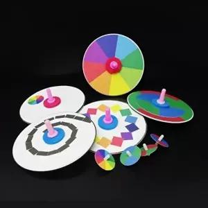 [셀러허브 스포츠레저]빛의 합성 실험 CD팽이 만들기 5세트 실험기구세트