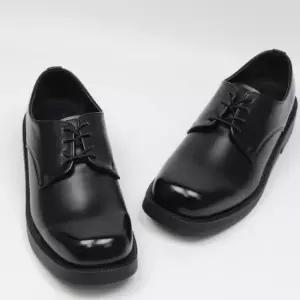 [피팅남]남자 스퀴 4cm 키높이 통굽 유광 더비슈즈