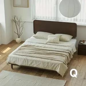 상일리베가구 빈센트 2100 원목 침대 퀸 (본넬유로탑Q 매트포함)