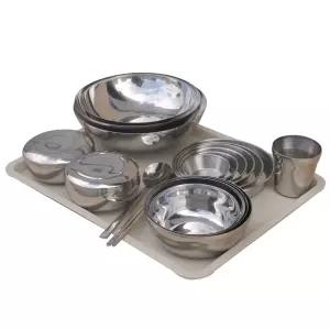 스텐27종 (304) 그릇 모음전 / 밥그릇 국그릇 냉면기 찬기 식기 대접 접시 수저 물컵 가정용 업소용