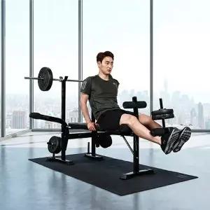 [반석스포츠] 접이만능벤치 PVC바벨30kg 세트/역기봉포함/벤치프레스