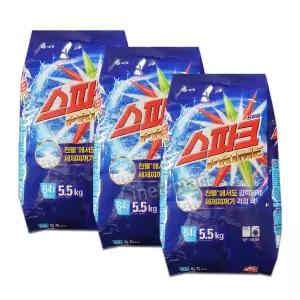 애경 스파크 분말세제 리필 5.5kg x 3개
