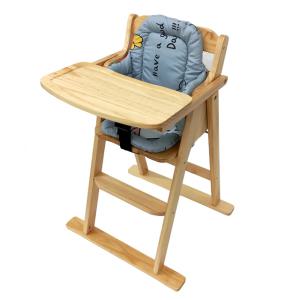 [베이비캠프]내츄럴 유아용 식탁의자와 쿠션세트