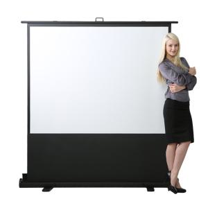 EZ 휴대용 자립식 위로올리는 이동식 포터블 유압 매트 거치식 빔프로젝트 빔스크린 60인치 80인치 100인치