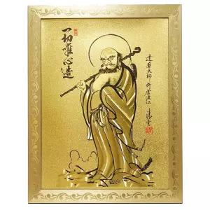 황금 달마도 그림 액자  집들이 개업선물 풍수지리 수맥차단 인테리어