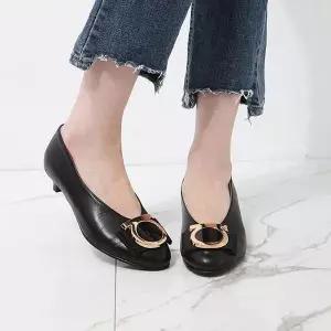 [타미나]3cm 버클포인트 플랫슈즈 BKSM302 (S2739899)