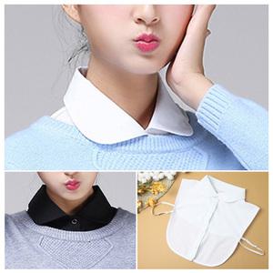 VJ_SH둥근카라남방 레이어드 페이크카라 맨투맨 니트 레이어드