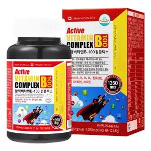 활력 비타민B 100 컴플렉스 3개월분 고함량 비타민 b군 비오틴 엽산 B12 B1 B2 B6 판토텐산 콤플렉스