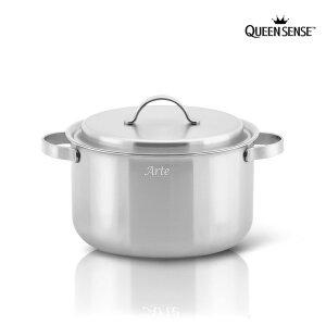[퀸센스]아르떼 통5중 스탠냄비 인덕션겸용 활용도 높은 찌개 국 양수냄비 24cm