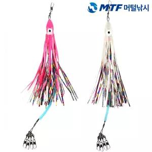 MTF 품질보증 반짝이 꼴뚜기 문어 채비 2개입