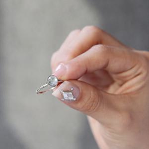 [기타]바이데이지 0SR02 6월탄생석 문스톤 원석 실버 반지