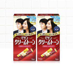 [너만아는잡화점]비겐크림톤 염색약 대용량 60g 염모제 자연흑갈색 7G x 2개
