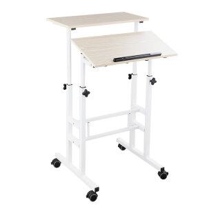 스탠딩책상 수동 높이조절 테이블 데스크 컴퓨터 이동식 책상 가성비 실속형 ST-2B