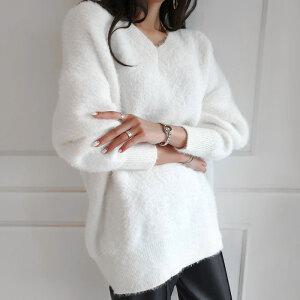 금찌 루즈 울   앙고라 롱니트  ST3624T