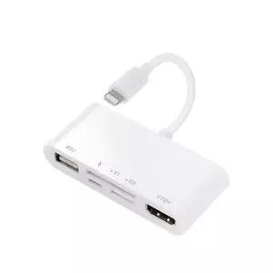 [BITRO]8핀 멀티허브 카드리더기 / HDMI SD TF 충전