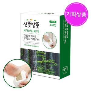 KJI공업 에센스네이쳐 산뜻발뜻 목초 발패치 30매입 / 목초수액 발바닥패치 국산