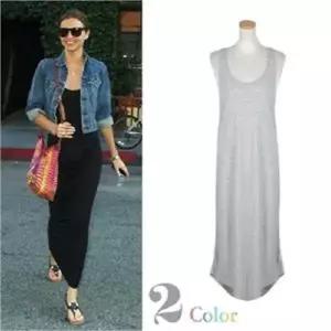 [오노마] ONM 여성 편한 민소매 컷팅 롱원피스 외출룩 데이트룩 (S7907046)