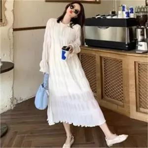 [오노마] ONM 소프트 원피스 모던 캉캉 시스루 스타일 롱원피스 (S8056317)