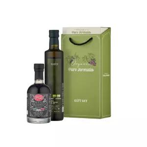 올리바티아 유기농 엑스트라버진 올리브오일 발베로 발사믹식초 선물 세트