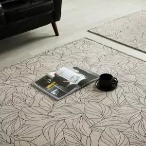 [텐바이텐]셔닐 리프 사각러그 100x150 반평 3컬러 카페트 매트 포인트 인테리