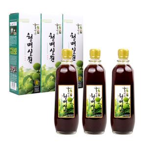 (식품명인) 홍쌍리 청매실농원 매실원액 600ml x 3병