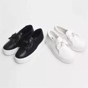 [오노마] ONM 키높이 편안 신발 리본 단화 여자 유행 슬립온 슈즈 (S8532558)