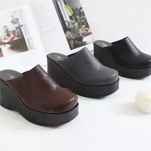 [오노마] ONM 블로퍼 슬리퍼 중년신발 키높이 가보시굽 미용실신발 (S8533582)