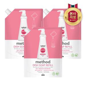 메소드 핑크그레이프 주방세제 리필 1L 3개
