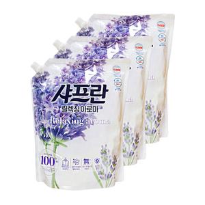 엘지 샤프란 섬유유연제 릴렉싱 아로마 2.1L 3개