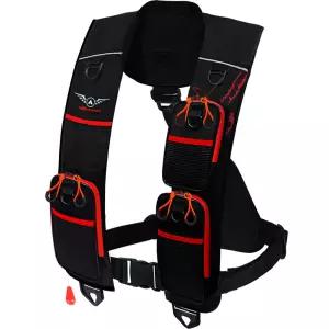 알바트로스 3포켓 자동팽창식 구명조끼 KC-블랙 FREE 사이즈 국내생산 수분감지 책임보험 바다낚시