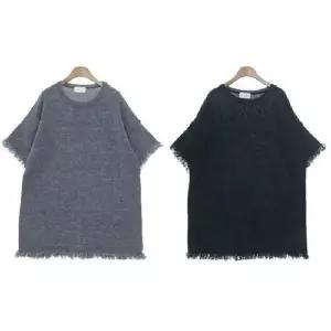 [오노마] ONM 데이트룩 내츄럴 여유있는핏 라운드 밑단수술 원피스 (S8821588)