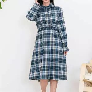 [오노마] ONM 체크레이스 여자 원피스 하객 데이트 코디 직장인코디 (S8413574)