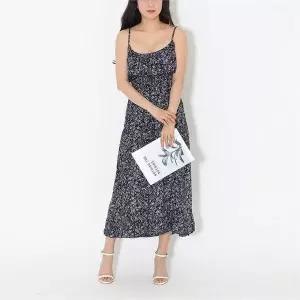 [오노마] ONM 여름여행 비치웨어 데이트 민소매 나뭇잎 롱원피스 (S8817411)