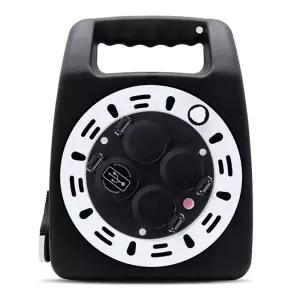 러그박스 코드릴 3구 USB 2포트 20M 뉴블랙 캡형 /멀티탭 전기릴선