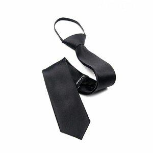 [레디핏]_ 지퍼]5.5cm 블랙 검정색 스키니 자동 지퍼넥타이_GA5001