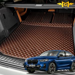BMW X4 가죽 퀼팅 트렁크매트 몬스터클래스 차박 매트 용품 2세대 페이스리프트 호환