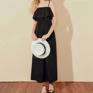 [오노마] ONM 여자 끈 나시 롱 원피스 뷔스티에 민소매 2컬러 (S8824917)