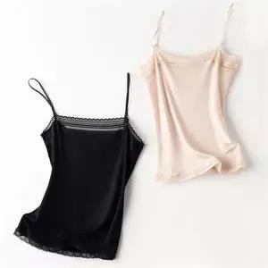 [오노마] ONM 실크 레이스 슬립나시 캐미솔 민소매 끈나시 이너나시 (S9087505)