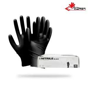 G클럽 니트릴장갑 베이직 블랙 100매 식품용 요리용 주방용 니트릴 라텍스 일회용라텍스