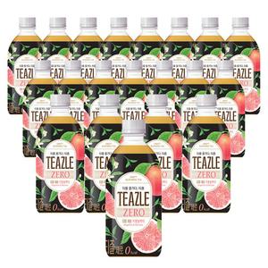 무설탕 자몽 블랙티 500ml 20개 페트병 홍차 음료 블렌딩 얼그레이 티즐 0kcal 제로 칼로리