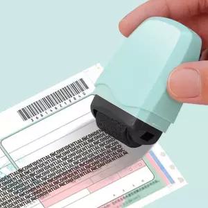 시큐리티 택배 송장지우개 개인정보보호 유출방지 스탬프 청구서 영수증 우편물 문서 보안 롤러