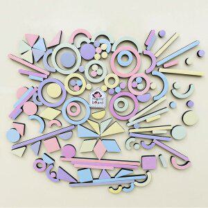 [맘스보드]자석가베세트 파스텔 / 유아 칠판 화이트