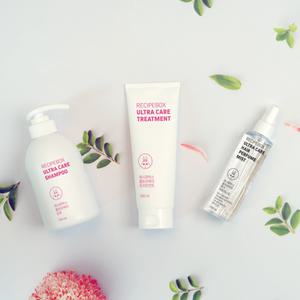 레시피박스 어린이 헤어케어 패키지 샴푸 트리트먼트 헤어미스트 3종 묶음