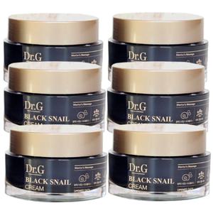 닥터지 블랙 스네일 크림 50mlx6개 보습 탄력 미백 달팽이 건조한 피부에 좋은 송중기크림