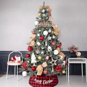 [텐바이텐]크리스마스 트리 장식 풀세트 하우스전구사슴 210cm 양면 데코