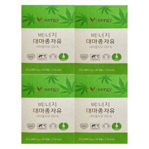 비너지 대마종자유 800mg x 30캡슐 4박스